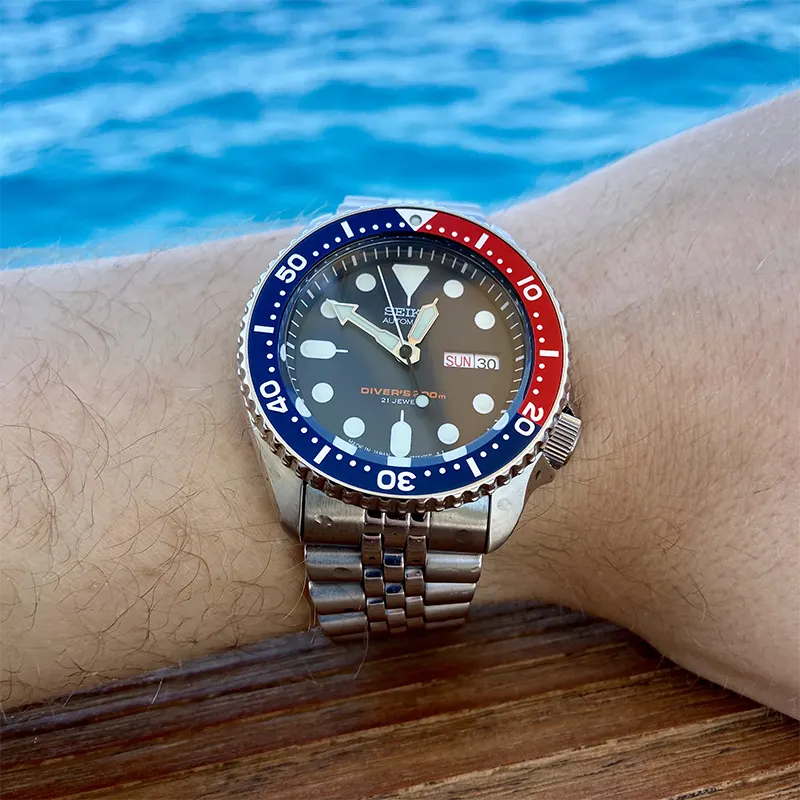 Seiko Automatic Prospex Diver's Pepsi Men's Watch- SKX009J